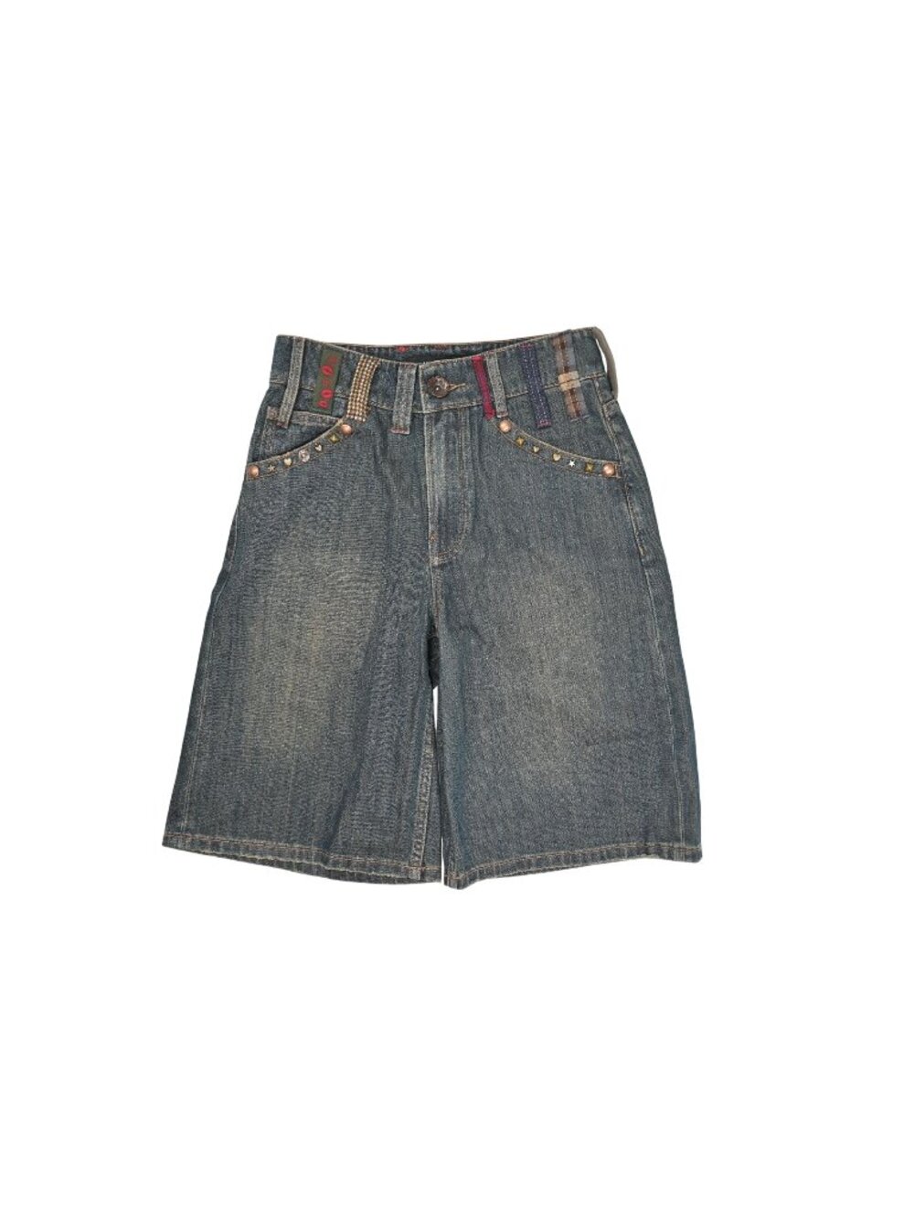 Miss Sixty Belt Loop Shorts in Medium Blue